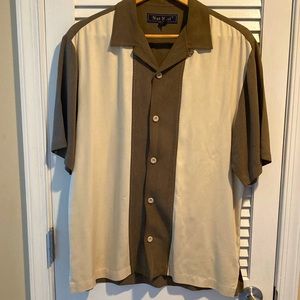 Nat Nast Button Up 100% Silk - Men’s Small EUC